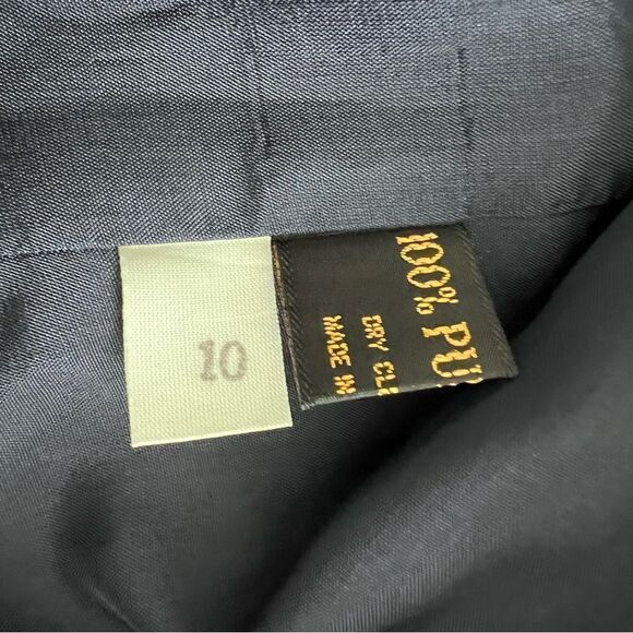 Vintage 80’s Giorgio Sant Angelo Tartan Plaid Wool Blazer Size 10 - Picture 9 of 12